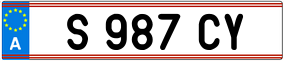 Trailer License Plate